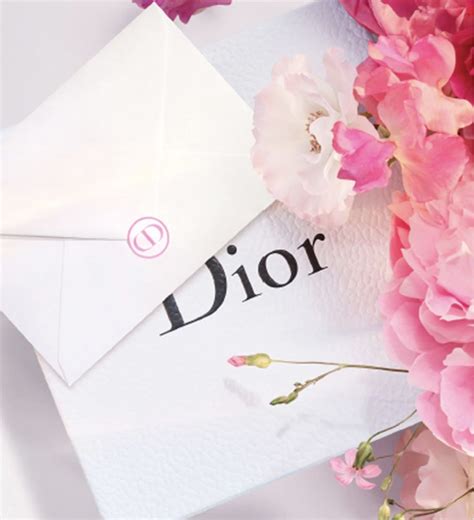 dior gift card